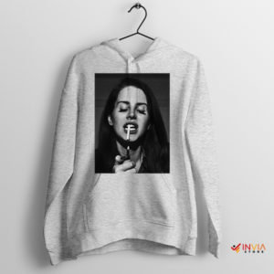 Smoke and Melody Lana Del Rey Sport Grey Hoodie