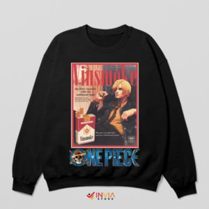 Smokey Swagger Sanji One Piece Black Sweatshirt