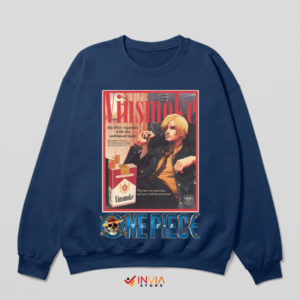 Smokey Swagger Sanji One Piece Navy Sweatshirt