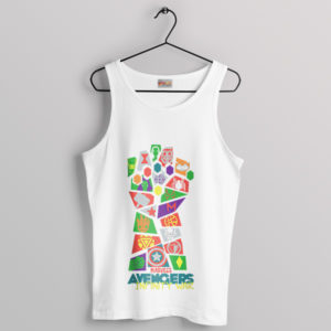 Snap Couture Infinity Gauntlet Art White Tank Top