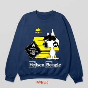Snoopy Heisenberg Walter White Navy Sweatshirt