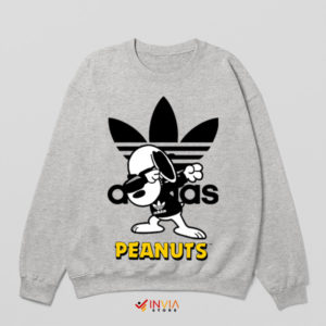 Snoopy's Dab Fusion Adidas Dance Sport Grey Sweatshirt