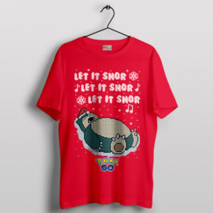 Snooze Season Snorlax Ugly Christmas Red T-Shirt
