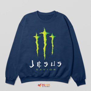Son of God Jesus Savior Energy Navy Sweatshirt
