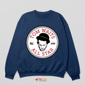 Soulful Steps Tom Waits 1949 Navy Sweatshirt