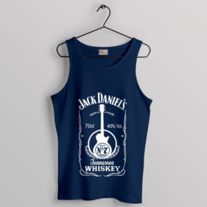 Sounds of Jack Whiskey Guitar Art Navy Tank Top