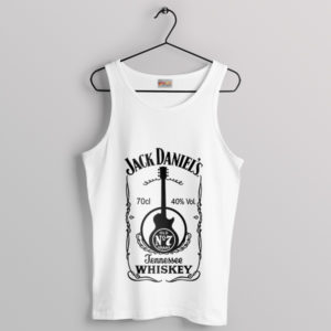 Sounds of Jack Whiskey Guitar Art White Tank Top