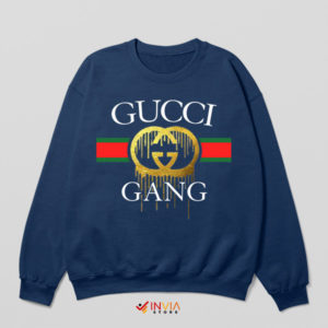 Soundwaves Gucci Gang Lil Pump Navy Sweatshirt