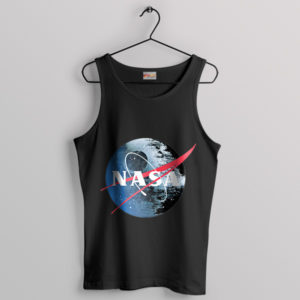 Space Invader Death Star NASA Black Tank Top