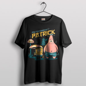 SpongeBob Totoro Adventure My Neighbor Black T-Shirt