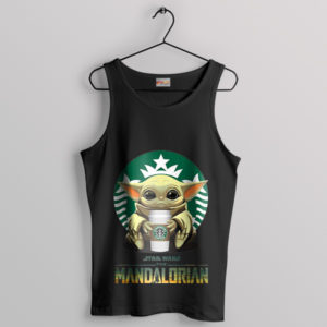 Star Wars Grogu Coffee Couture Black Tank Top