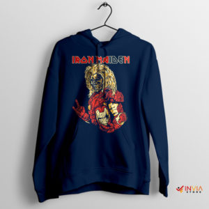 Stark Killers Iron Man Maiden Style Navy Hoodie