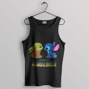 Stitch and The Child Intergalactic Black Tank Top