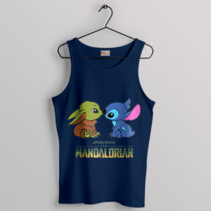 Stitch and The Child Intergalactic Navy Tank Top