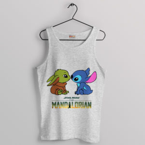 Stitch and The Child Intergalactic Sport Grey Tank Top