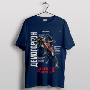 Stranger Things Anatomy of a Demogorgon Navy T-Shirt