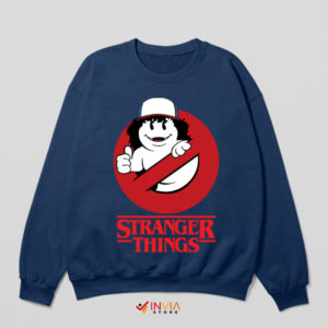 Stranger Things Dustin as Ghostbuster Navy Sweatshirt