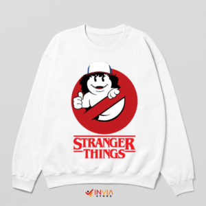 Stranger Things Dustin as Ghostbuster White Sweatshirt
