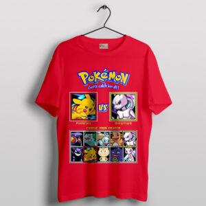Street Fighter Game Pikachu vs. Mewtwo T-Shirt