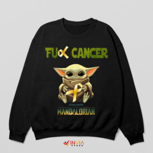 Strength Baby Yoda Cancer Awareness Sweatshirt