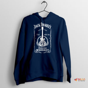 Strings Jack Guitar Art Whiskey Navy Hoodie