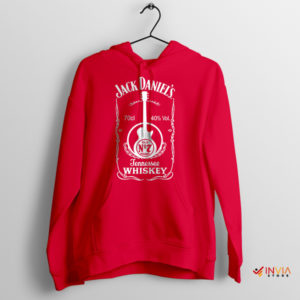 Strings Jack Guitar Art Whiskey Red Hoodie