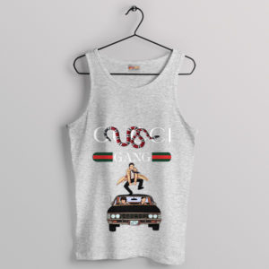 Style Gucci Gang Snake in Supernatural Sport Grey Tank Top