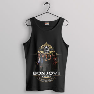 Style with Bon Jovi Dead Or Live Black Tank Top