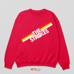 Stylish The Strokes Forest Hills Red Sweatshirt