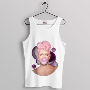 Sugar Rush Pink with Bubblegum Tour White Tank Top