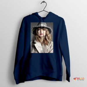 Swift Style Magazine Cover Hat Edition Navy Hoodie