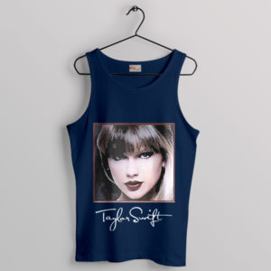 Swiftly Captured The Eras Tour Navy Tank Top
