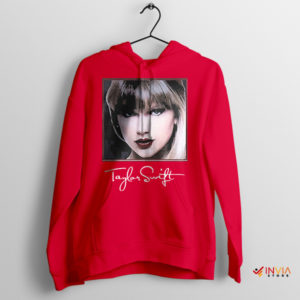 Swiftly Signed Merch Eras Tour Red Hoodie