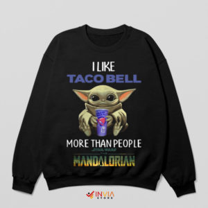 Taco Bell Baby Yoda's Favorite Black Sweatshirt