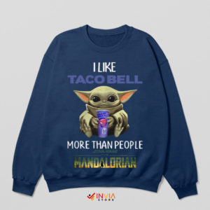 Taco Bell Baby Yoda's Favorite Navy Sweatshirt