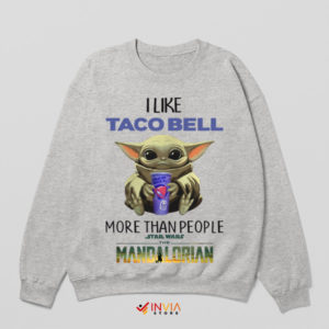 Taco Bell Baby Yoda's Favorite Sport Grey Sweatshirt