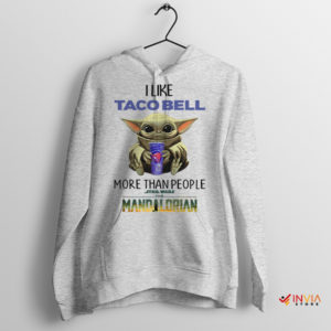 Taco Bell and The Child Baby Yoda Sport Grey Hoodie