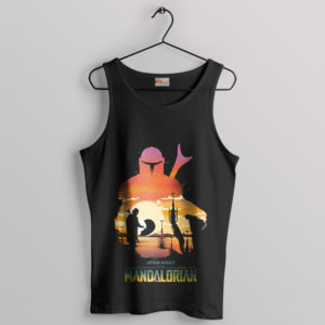Tatooine Twilight Mandalorian Sunset Tank Top