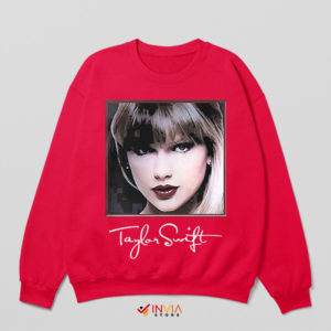 Taylor's Timeless Ink Eras Tour Red Sweatshirt