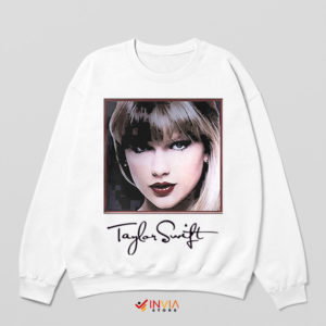 Taylor's Timeless Ink Eras Tour White Sweatshirt