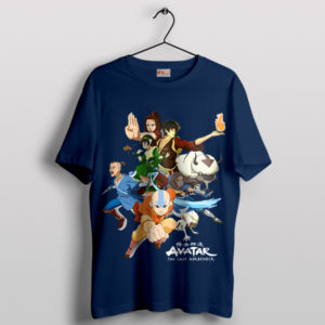 Team Avatar The Last Airbender Navy T-Shirt