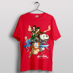 Team Avatar The Last Airbender Red T-Shirt