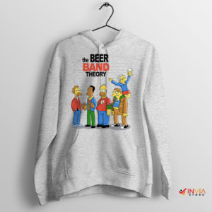 The Bear Band Theory Simpsons Sport Grey Hoodie