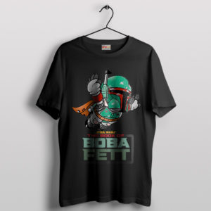 The Boba Fett Odyssey Super Mario Black T-Shirt