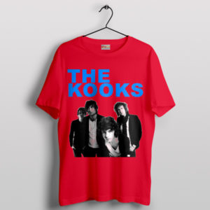 The Kooks Bad Habit Music Merch Red T-Shirt