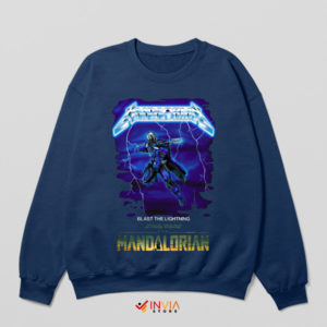 The Mandalorian Lightning Storm Navy Sweatshirt