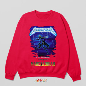 The Mandalorian Lightning Storm Red Sweatshirt