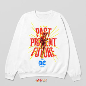 Threads Past Present Future Flash White Sweatshirt