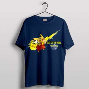 Thunder Stride Nike Pikachu Swoosh Navy T-Shirt