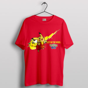 Thunder Stride Nike Pikachu Swoosh T-Shirt